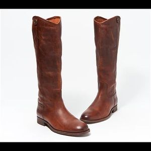 Frye Melissa Boots in Cognac